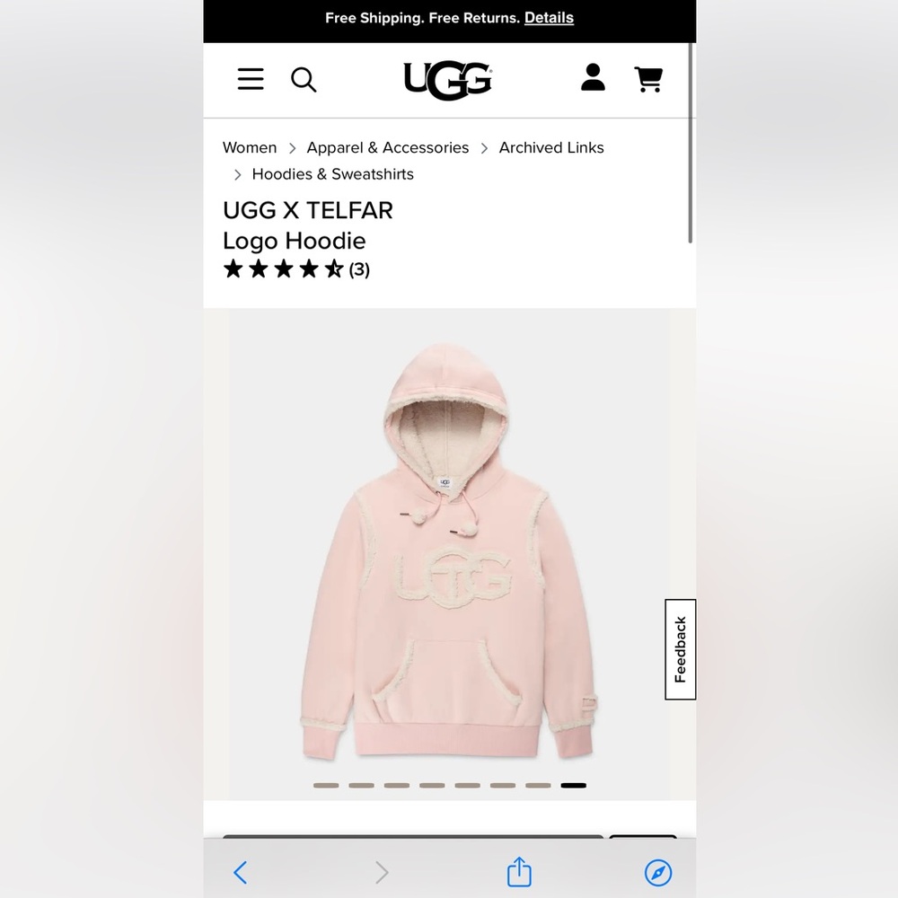 EUC UGG x TELFAR hoodie